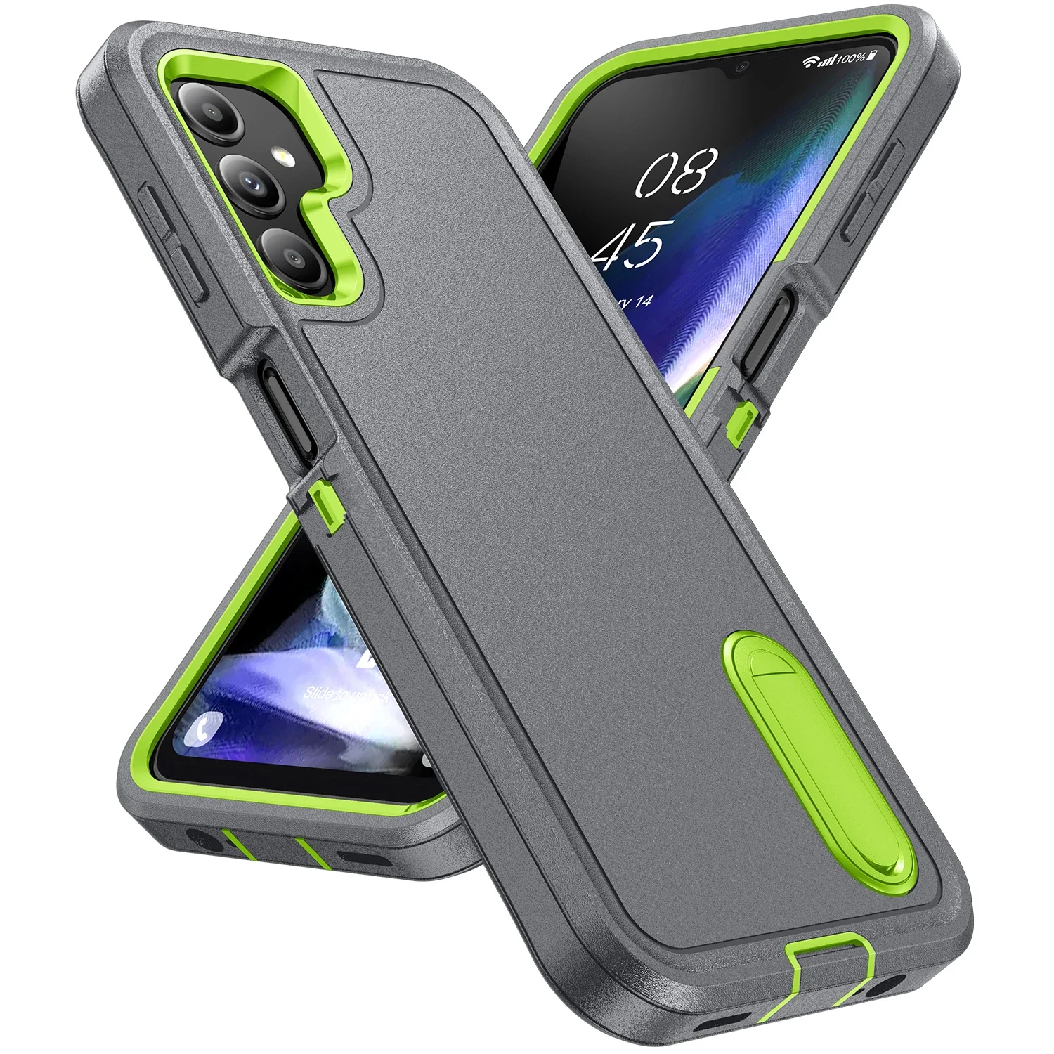 OTT-BOX Anti-Shock Box Rugged Cover for Samsung Galaxy S25 S24 S23 Ultra S22 Plus FE A56 A36 A26 A16 A06 Stand Armor Phone Case
