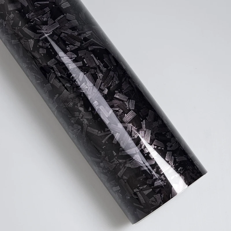 Forged Carbon Silver Black Carbon Vinyl Wrap Ghost Camo Self Adhesive DIY Styling Car Stickers for Motorcycle Decal Wrapping