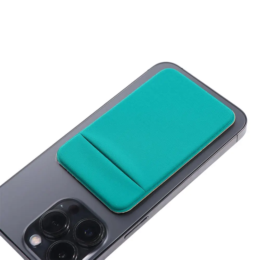 1PC Fashion Elastic Cell Phone Card Holder Mobile Phone Wallet Case Credit ID Card Holder Adhesive Sticker Pocket