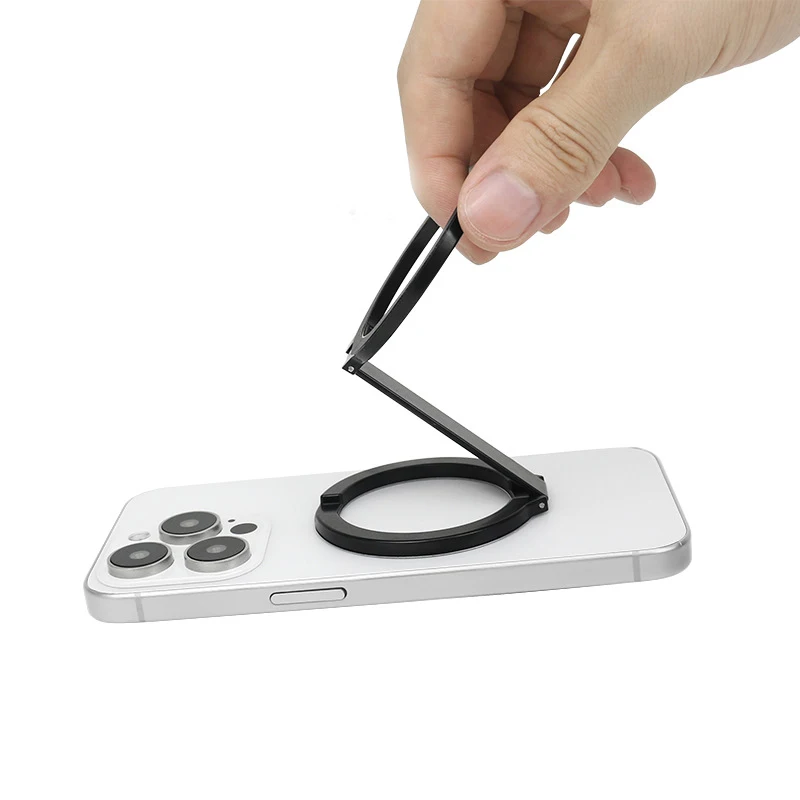 For Magsafe Magnetic Metal 1Pcs Strong Suction Rotating Double And Sided Sdsorption Alloy Portable Universal Desktop Creative