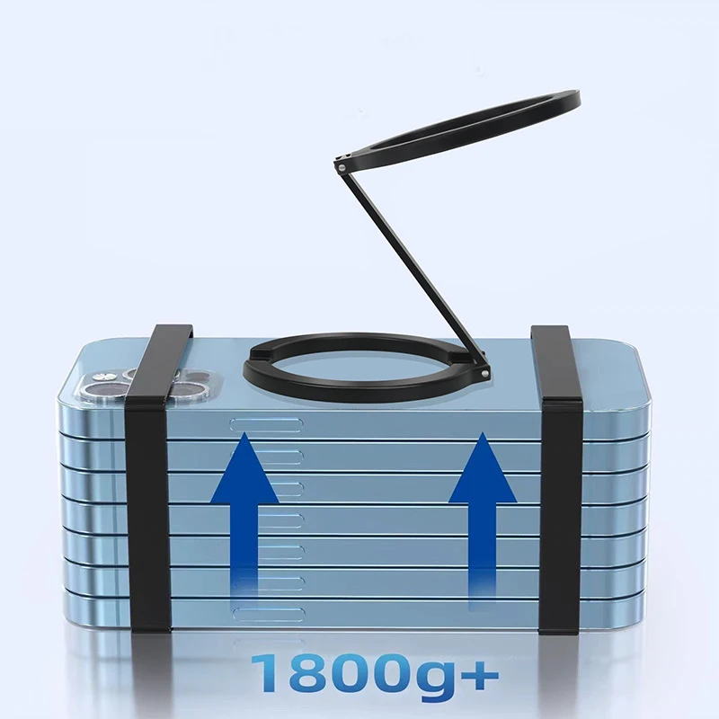 For Magsafe Magnetic Metal 1Pcs Strong Suction Rotating Double And Sided Sdsorption Alloy Portable Universal Desktop Creative