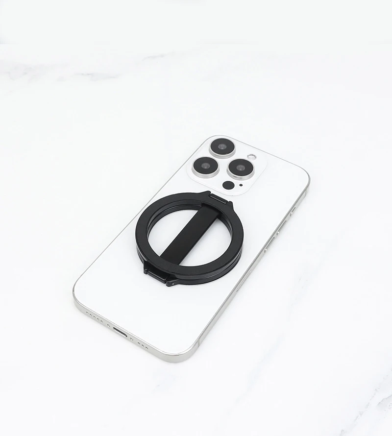 For Magsafe Magnetic Metal 1Pcs Strong Suction Rotating Double And Sided Sdsorption Alloy Portable Universal Desktop Creative