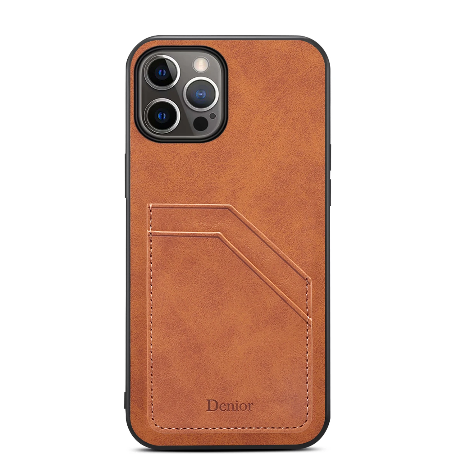 Denior For IPhone15 14 13 12 11 Mini Pro Max Shockproof Card Slot Phone Case For IPhone 7 8 Plus X Xs Xr Xs Max