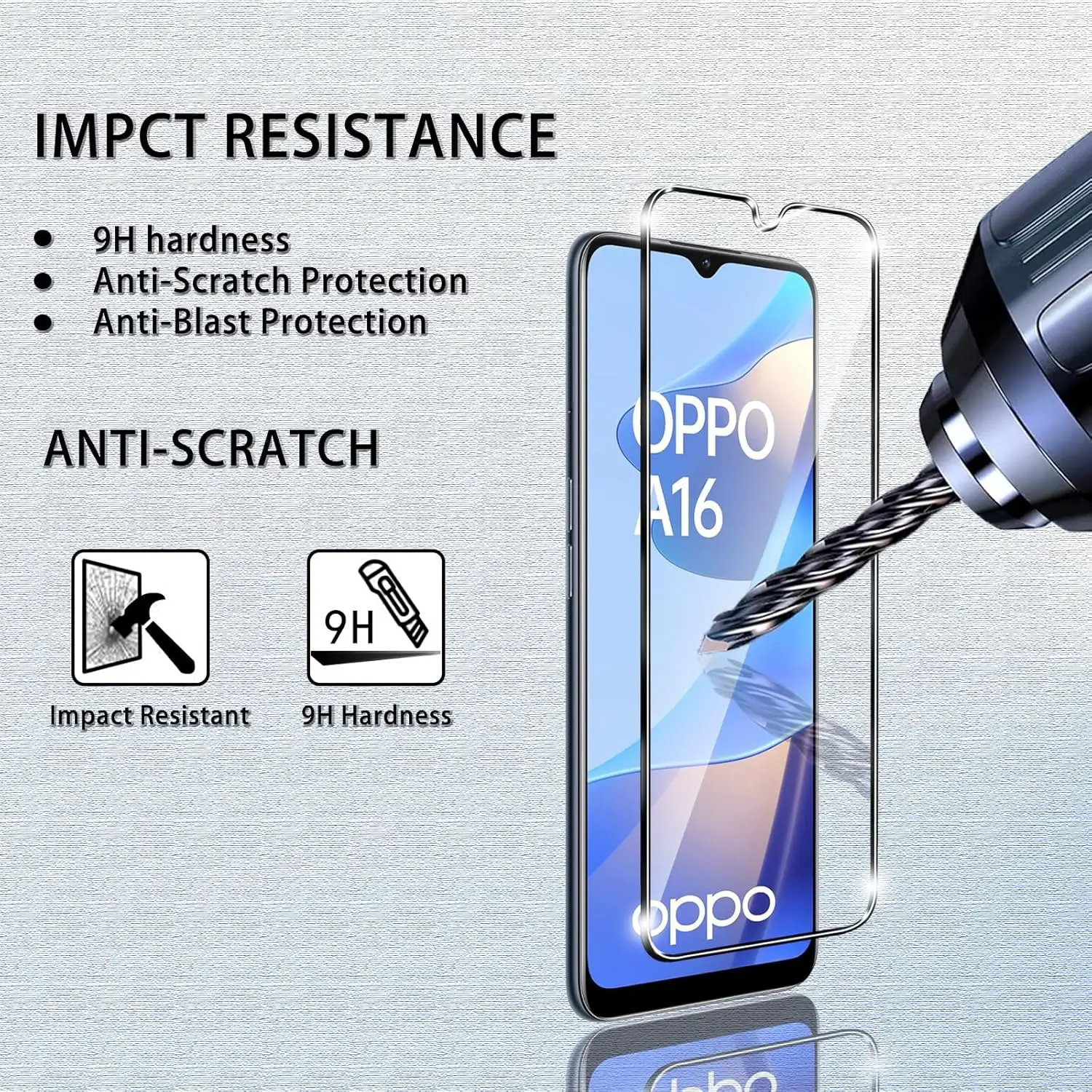 For OPPO A16 A16s A16e A16K Tempered Glass Screen Protector Glass Film