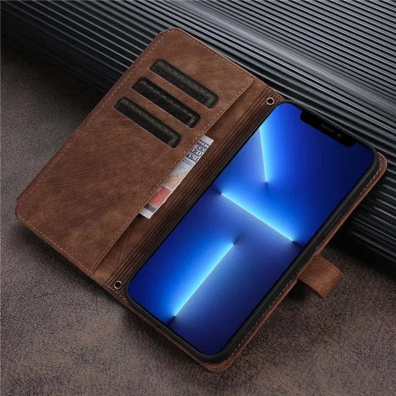Zipper Wallet Flip Leather Cover For Samsung Galaxy S26 S25 S24 S23 Ultra S22 S21 FE S20 Plus Note20 5G Multi Card Case Coque