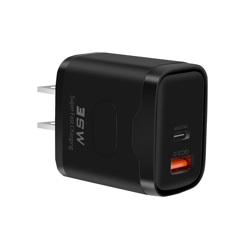 35W PD USB Quick Charger Super Fast Charging Mobile Phone Charge Adapter for iPhone 15 Xiaomi Samsung Huawei QC3.0 USB C Charger