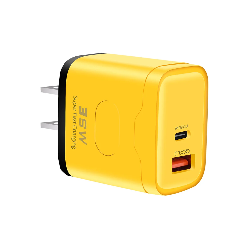 35W PD USB Quick Charger Super Fast Charging Mobile Phone Charge Adapter for iPhone 15 Xiaomi Samsung Huawei QC3.0 USB C Charger