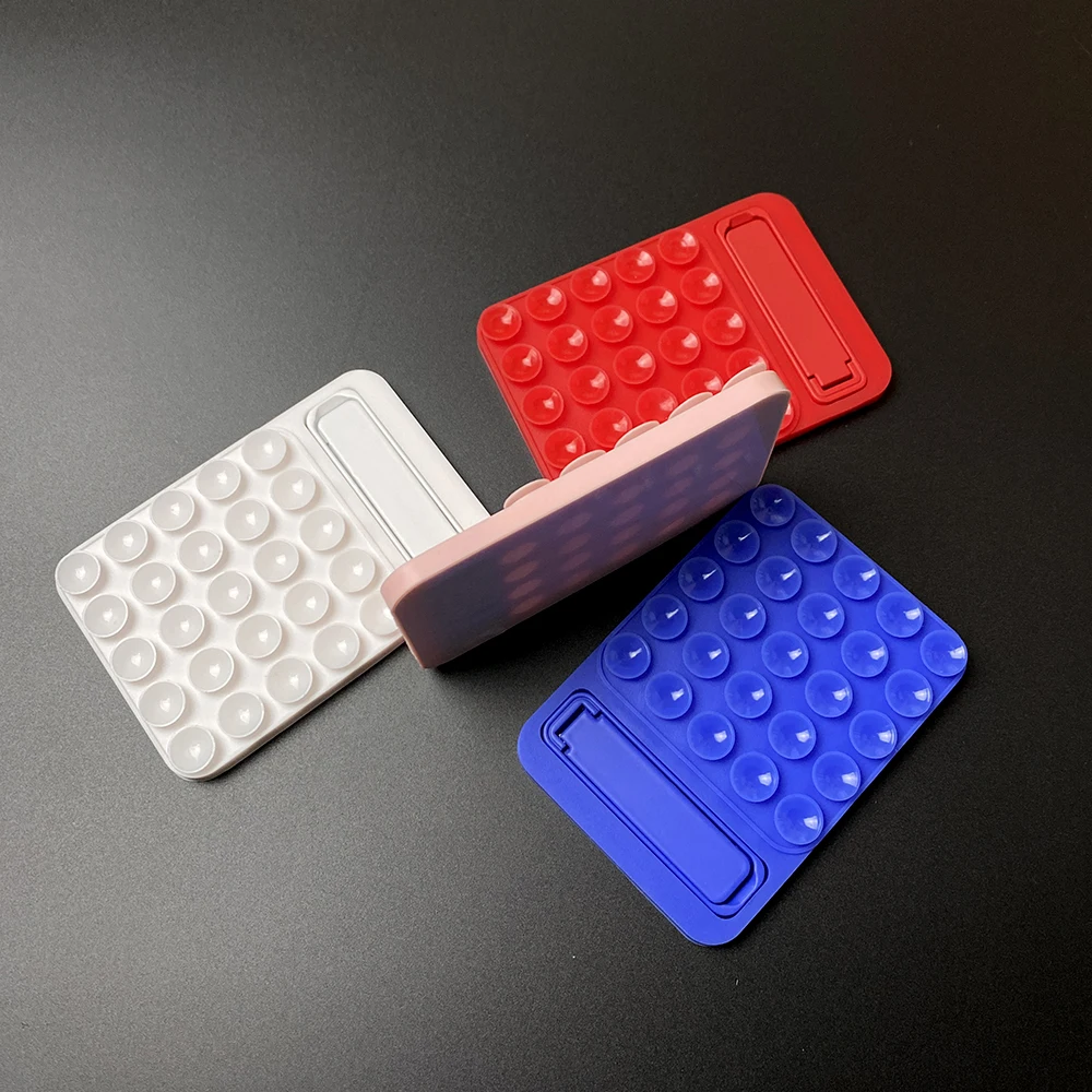 Silicone Suction Pad Back Sticker Suction Cup Phone Holder Silicone Cup Mat Smartphone Wall Stand Fixed For Glass Ceramic Tiles