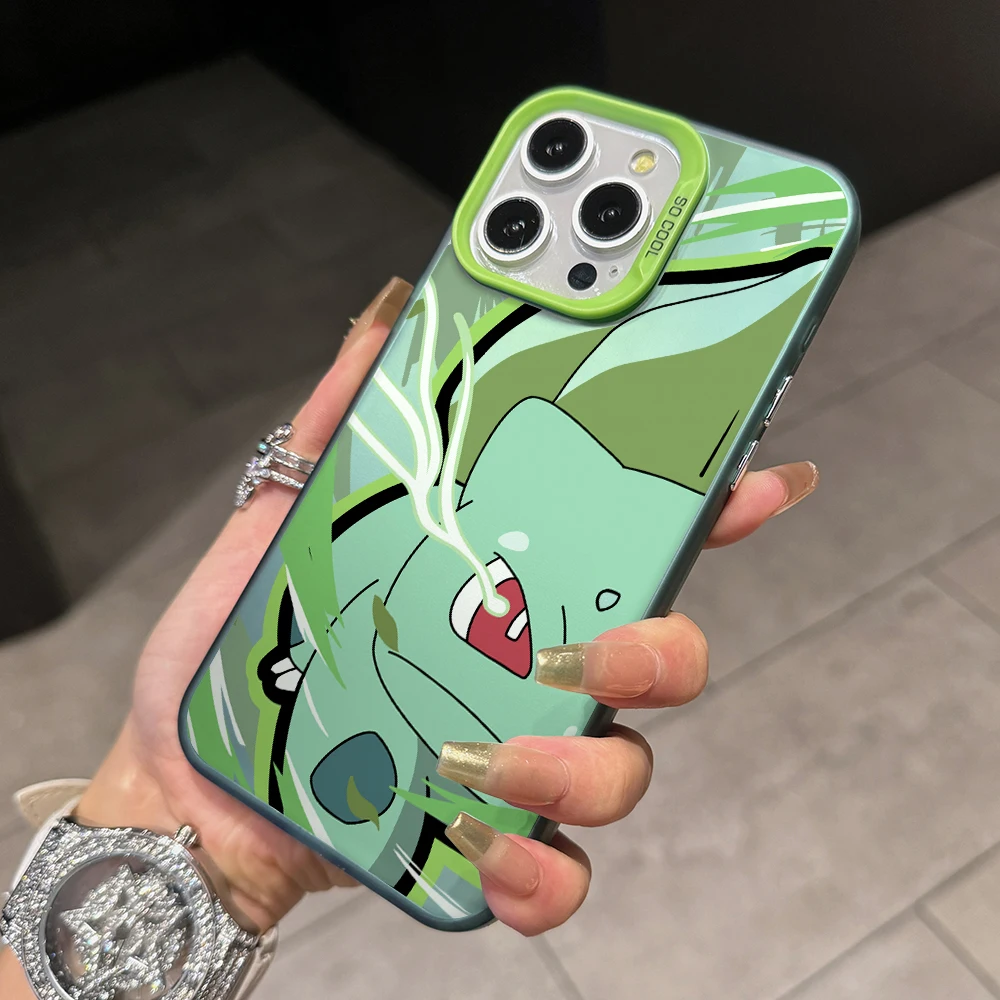 Pokemons Gengars Pikachus Phone Case for Apple iPhone 17 Air 16 16e 15 14 Plus 13 12 11 iPhone17 Pro Max X Xs XR 8 Matte Cover