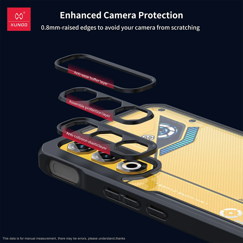 For ZTE Nubia Neo 3 GT Neo 5 Pro 5G Case XUNDD Airbags Shockproof Transparent PC+TPU Camera Protection Cover for Nubia NEO3 GT