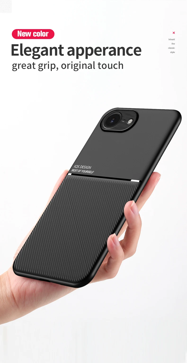 Magnetic Matte Anti Slip Phone Case For iPhone 16E