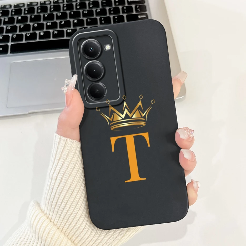 For Xiaomi Redmi 15 Case Cute Crown Letters Cover 6.9'' Soft Silicone Phone Case For Xiaomi Redmi 15 Redmi15 4G Back Cover Coque