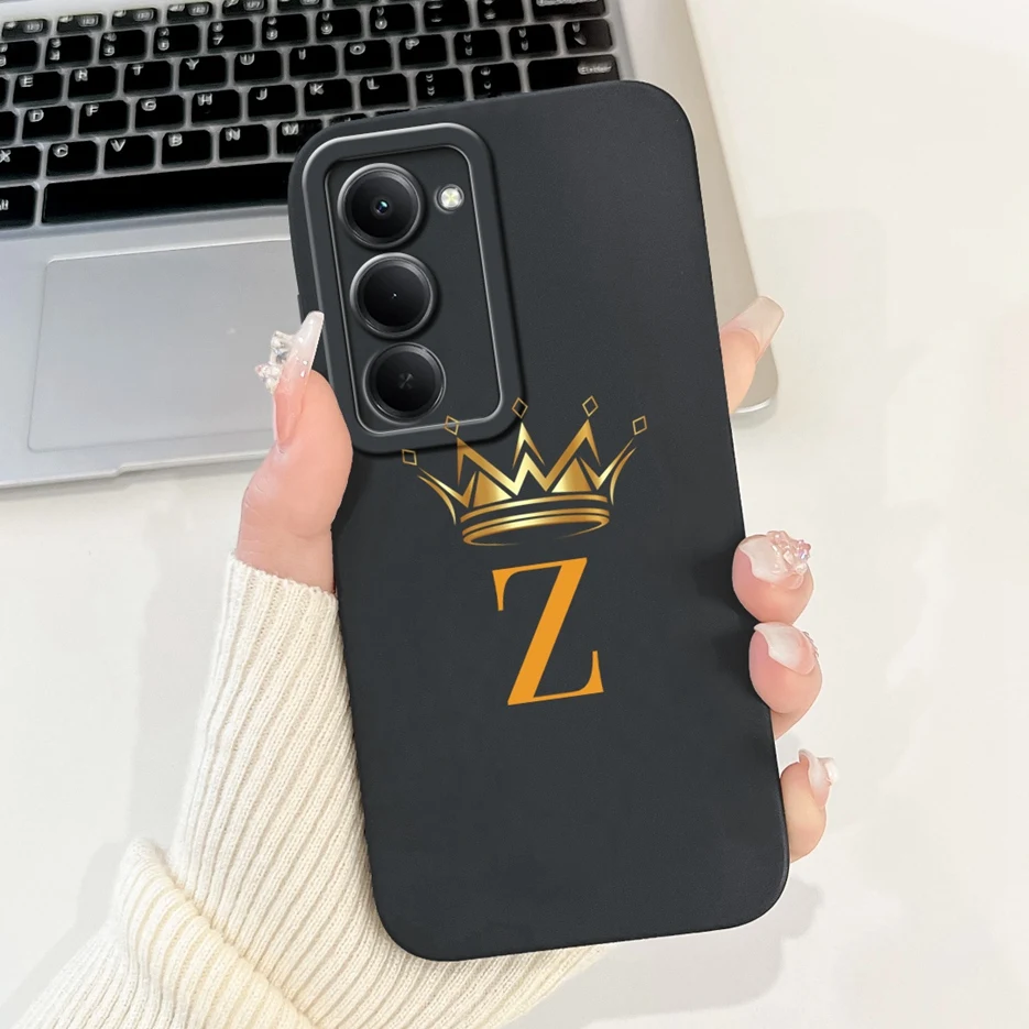 For Xiaomi Redmi 15 Case Cute Crown Letters Cover 6.9'' Soft Silicone Phone Case For Xiaomi Redmi 15 Redmi15 4G Back Cover Coque