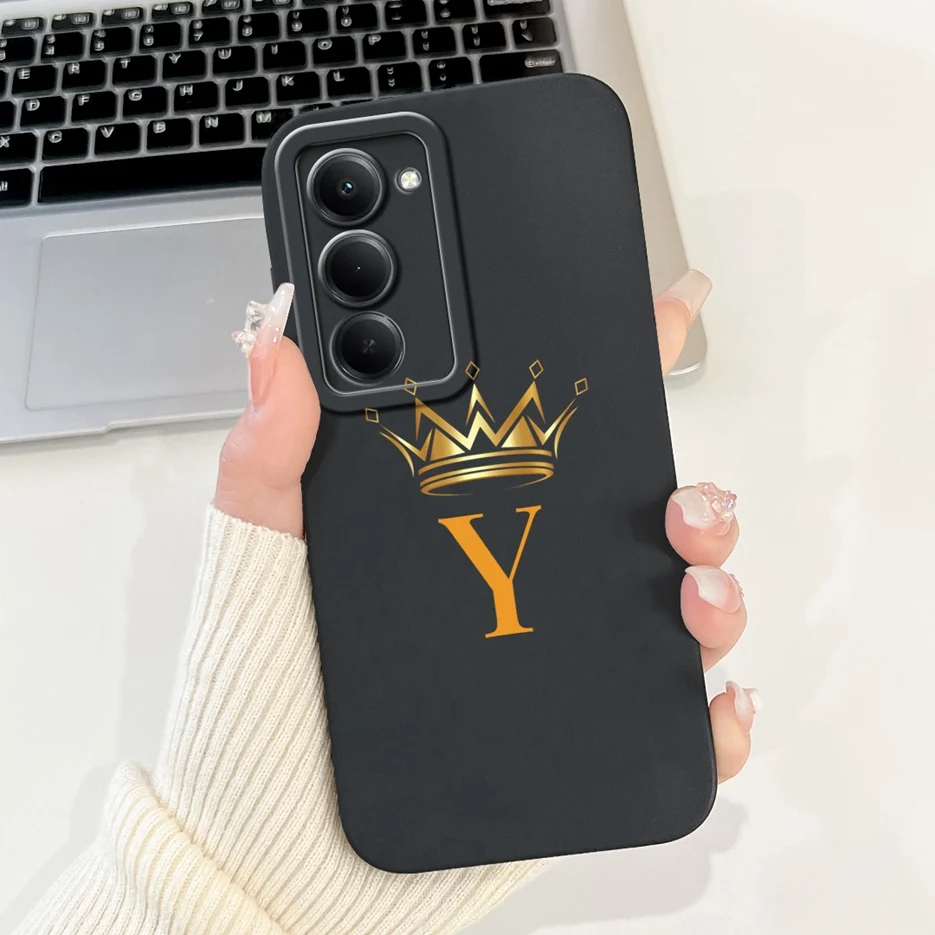 For Xiaomi Redmi 15 Case Cute Crown Letters Cover 6.9'' Soft Silicone Phone Case For Xiaomi Redmi 15 Redmi15 4G Back Cover Coque