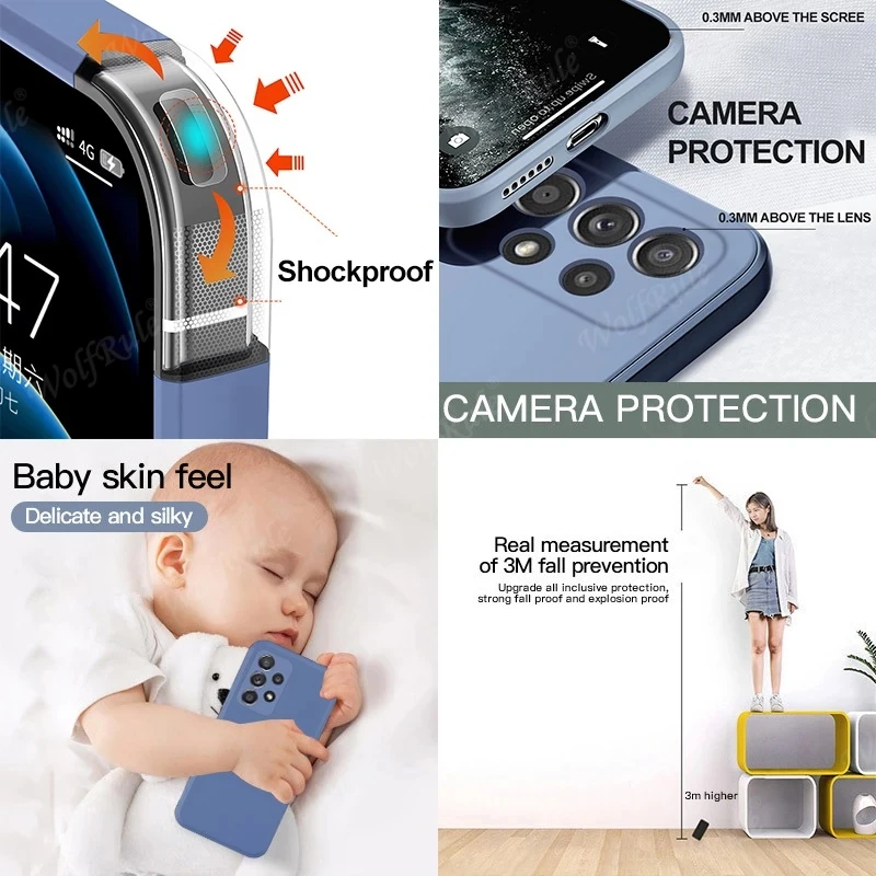 For Poco M7 Case Cover Xiaomi Poco M7 Plus Capas Shockproof Original Liquid Silicone Phone Back Bumper TPU Soft Fundas Poco M7
