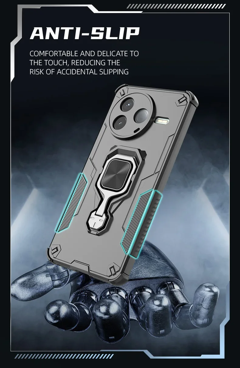 Kickstand Case For Xiaomi Poco F7 Pro F7 Ultra Cover Lens Protection Ring Stand Magnetic Bracket Shell Fundas Coque