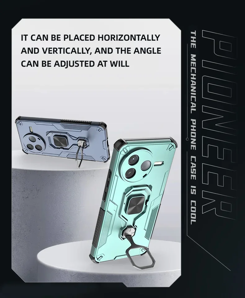Kickstand Case For Xiaomi Poco F7 Pro F7 Ultra Cover Lens Protection Ring Stand Magnetic Bracket Shell Fundas Coque