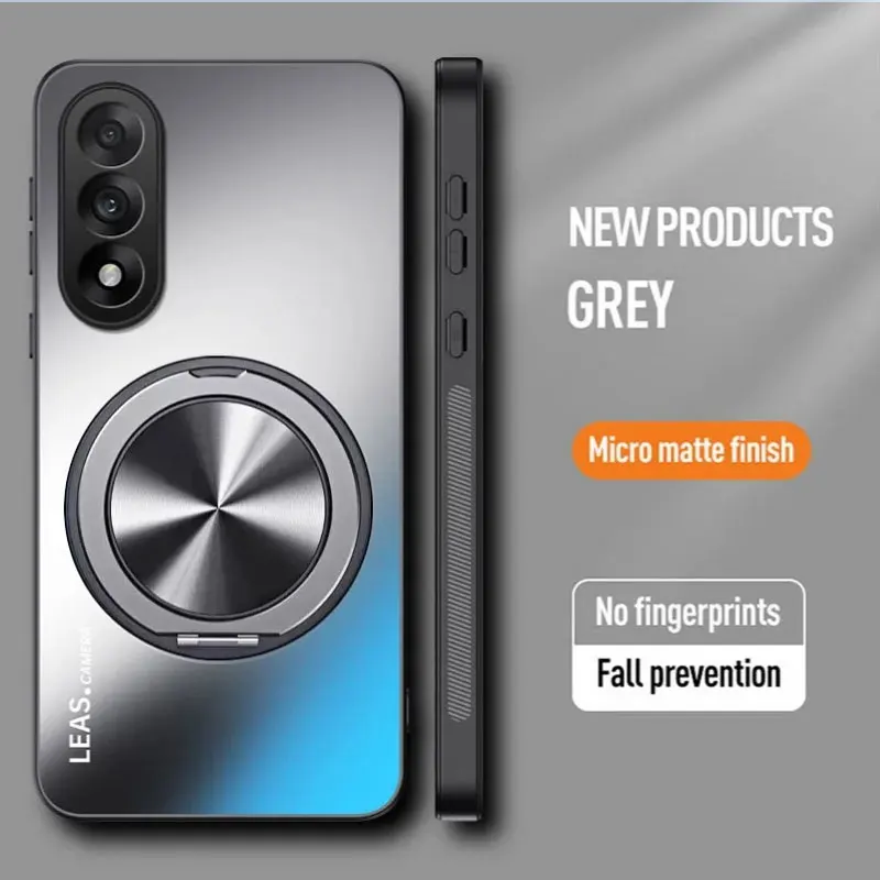 Magnetic Holder Case for Oneplus ACE 5 Racing ACE5 Ultra Nord 5 CE5 13R 12R 11R 13S 10T Nord CE 3 Lite Matte Shockproof Cover