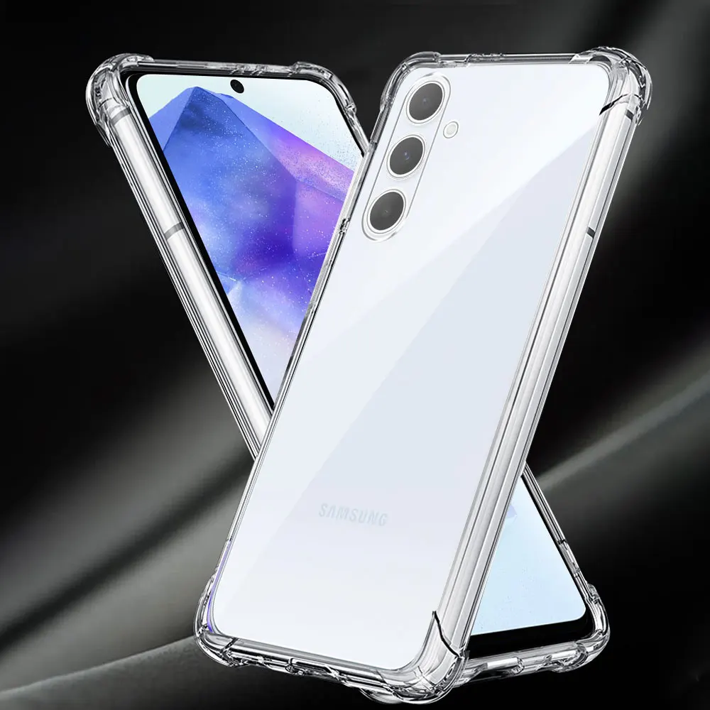 For Samsung Galaxy Quantum 4 5 Case Shockproof Transparent Silicone Soft Phone Cover For Samsung Jump3 Buddy 3 Clear Back Cover