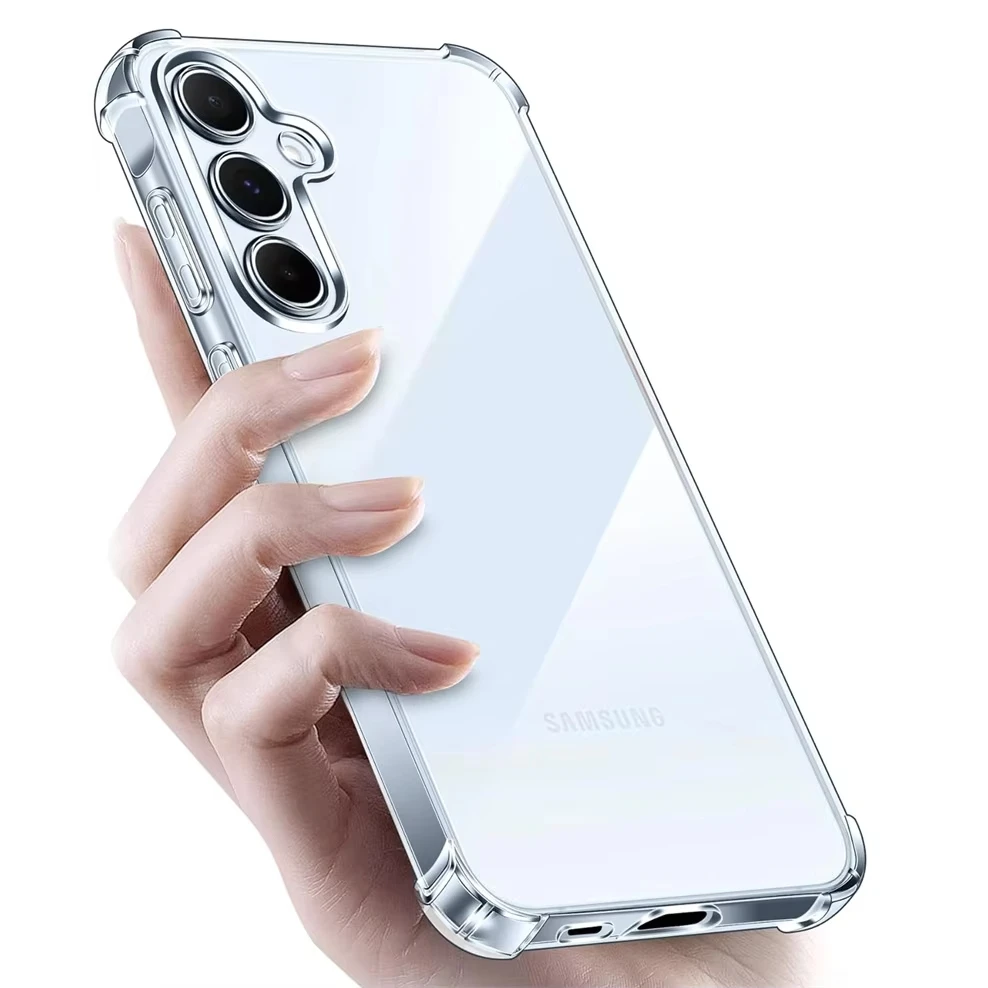 For Samsung Galaxy Quantum 4 5 Case Shockproof Transparent Silicone Soft Phone Cover For Samsung Jump3 Buddy 3 Clear Back Cover