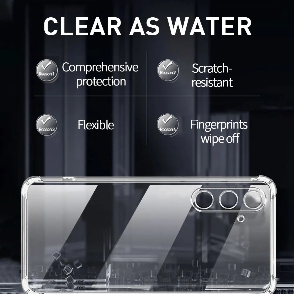 For Samsung Galaxy Quantum 4 5 Case Shockproof Transparent Silicone Soft Phone Cover For Samsung Jump3 Buddy 3 Clear Back Cover