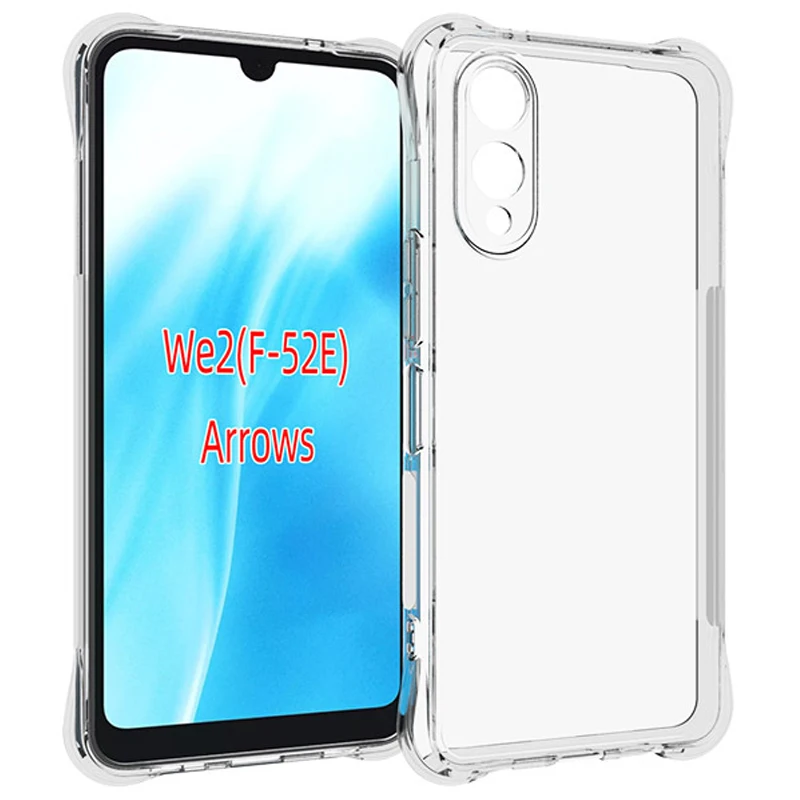 For Fujitsu Arrows We2 F-52E Case Air Cushion Shockproof Airbag Silicone Back Cover Soft Case for Fujitsu Arrows We2 Plus F-51E
