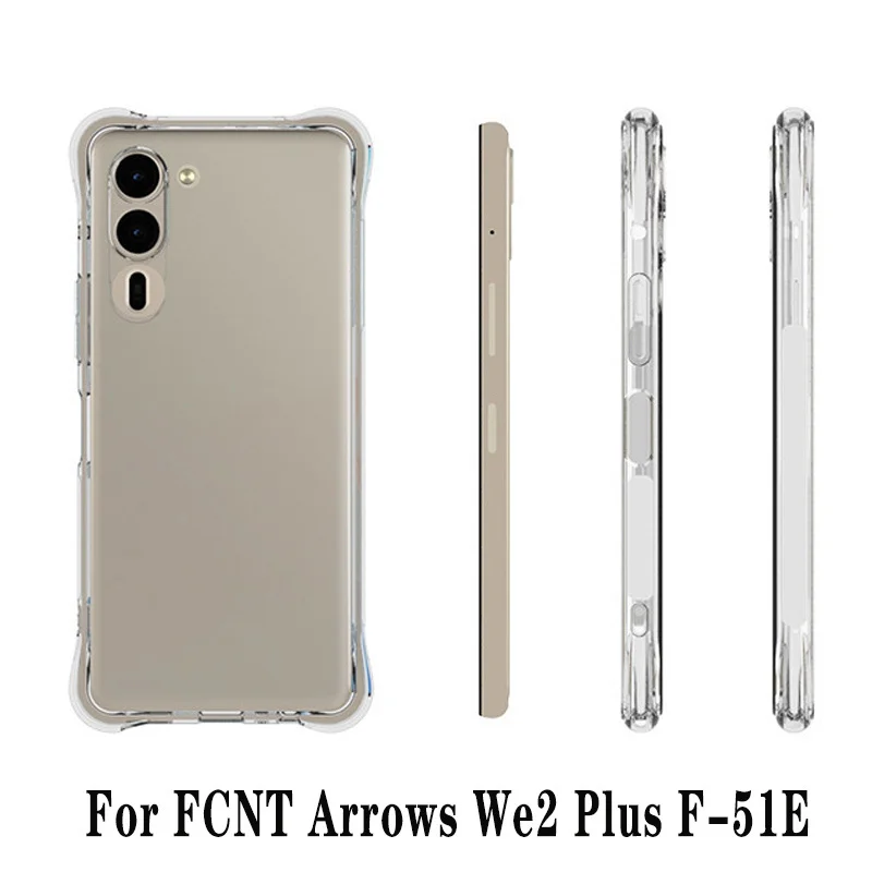 For Fujitsu Arrows We2 F-52E Case Air Cushion Shockproof Airbag Silicone Back Cover Soft Case for Fujitsu Arrows We2 Plus F-51E