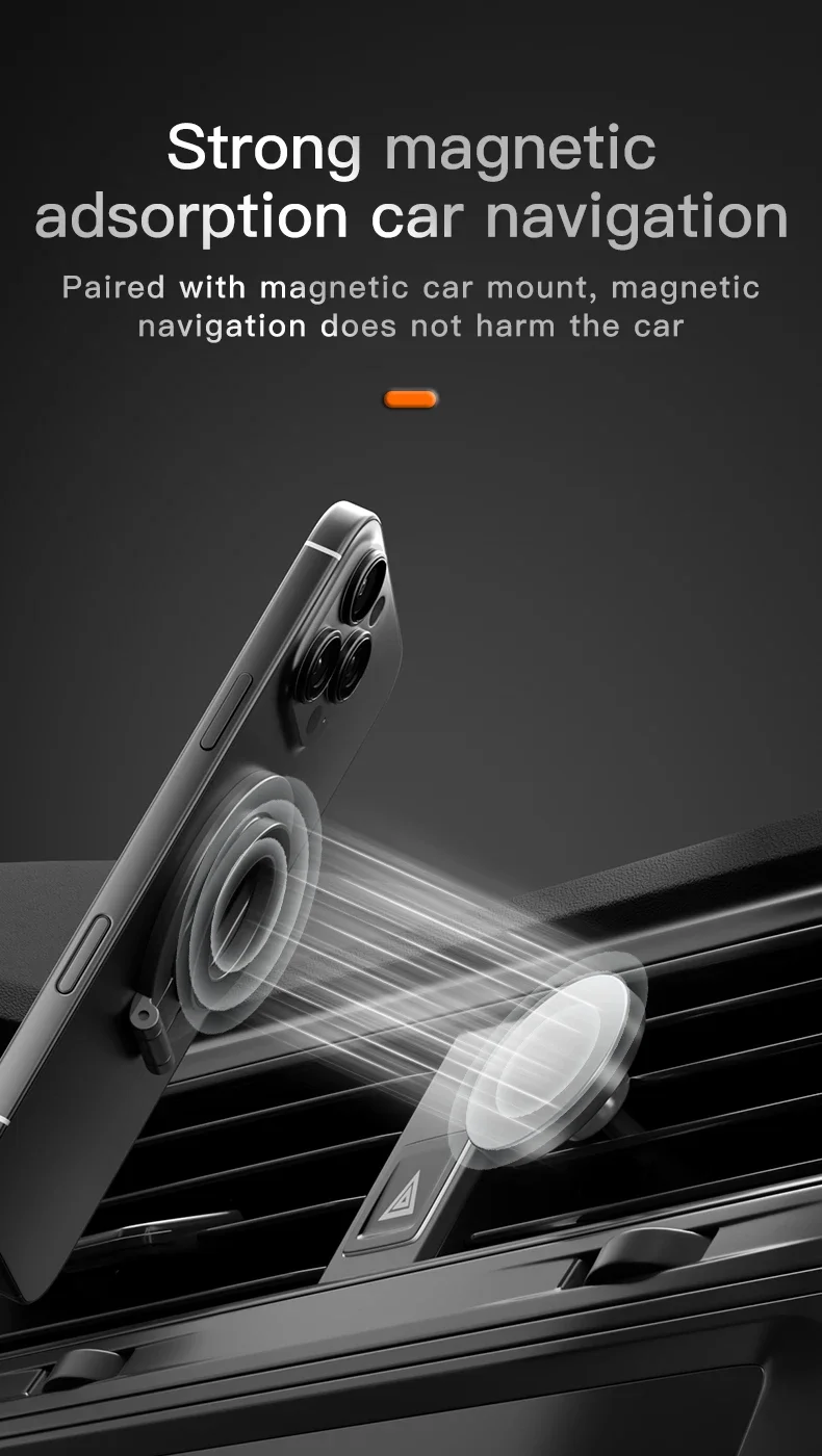 For MagSafe Double Sided Magnetic Phone Ring Holder Portable Folding Cellphone Stand Accessory Grip Bracket Support for IPhone16