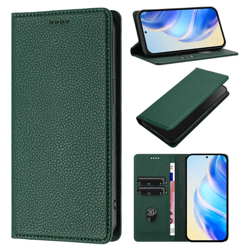Retro Magnetic Wallet Anti-theft Phone Case For iPhone 16 15 14 Plus 13 12 Mini 11 Pro Max Magnetic Flip Cover Leather Bags 2025