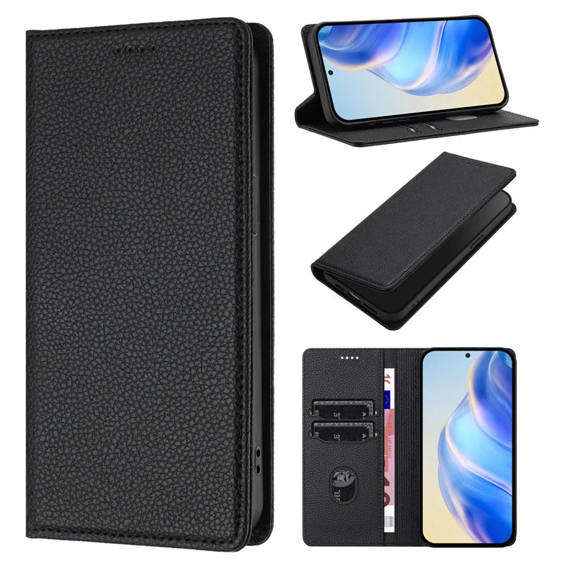 Retro Magnetic Wallet Anti-theft Phone Case For iPhone 16 15 14 Plus 13 12 Mini 11 Pro Max Magnetic Flip Cover Leather Bags 2025