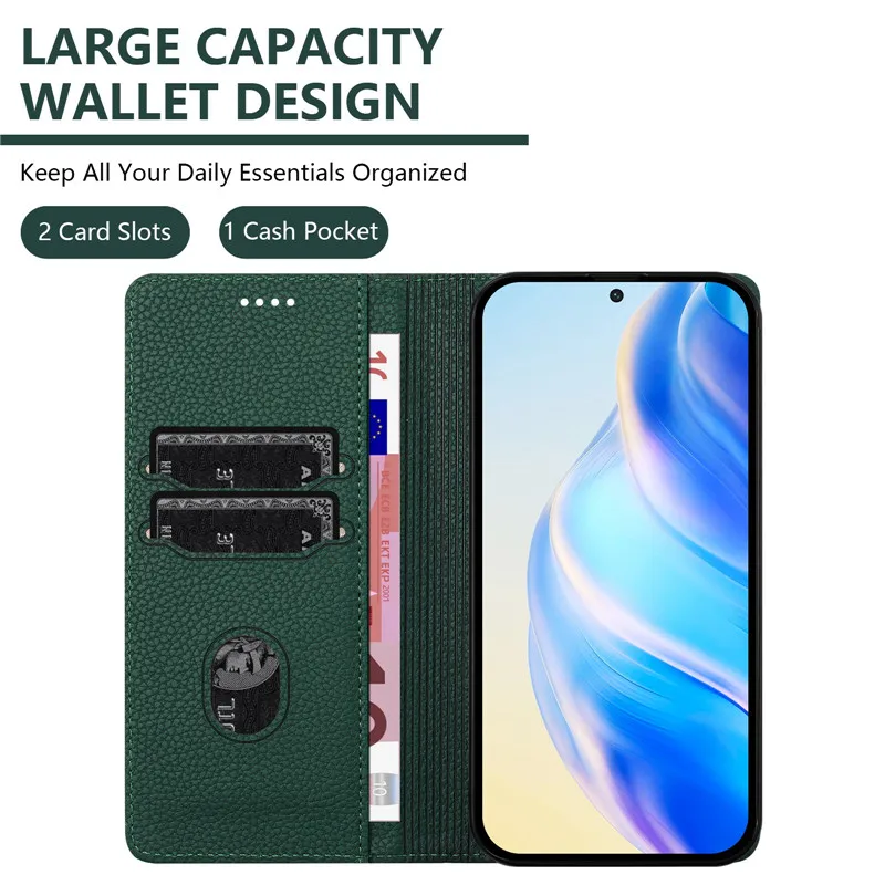 Retro Magnetic Wallet Anti-theft Phone Case For iPhone 16 15 14 Plus 13 12 Mini 11 Pro Max Magnetic Flip Cover Leather Bags 2025