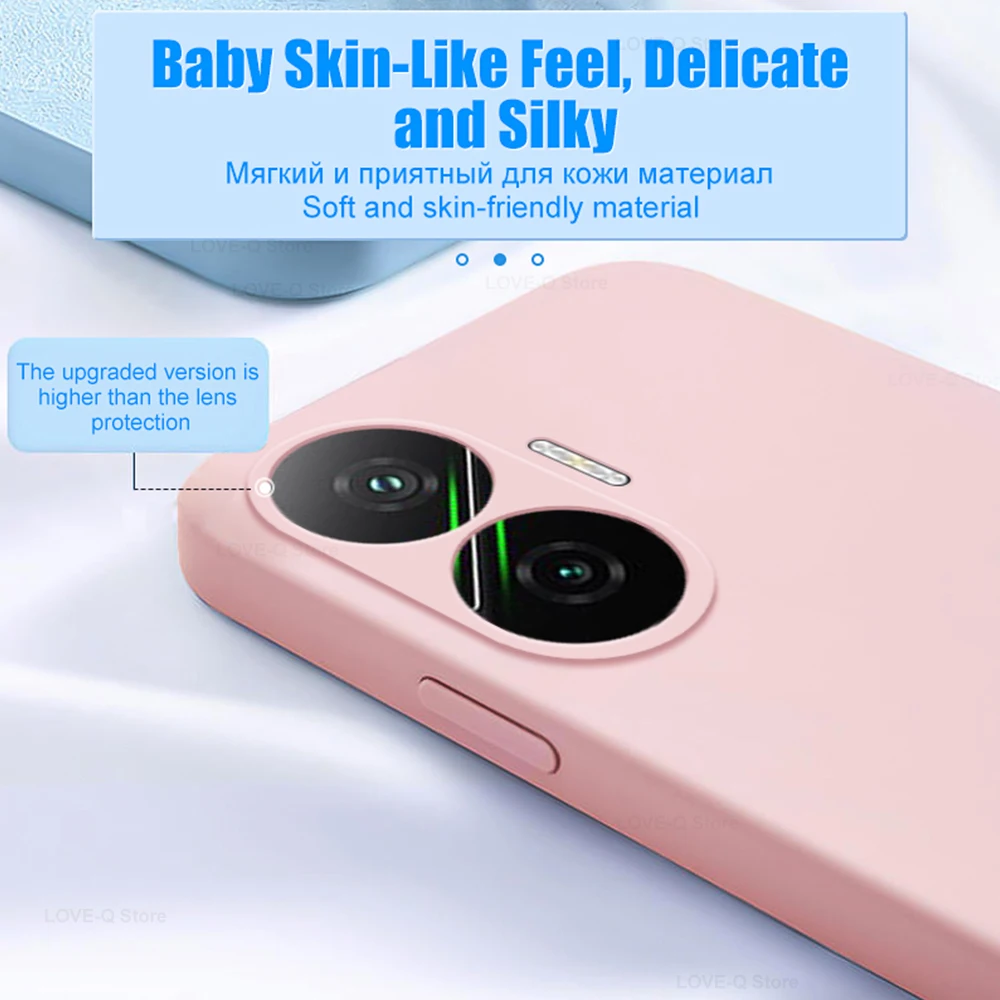 Poco F7 F 7 Pocof7 Case Liquid Silicone Camera Lens Protector Phone Case For Xiaomi Poco F7 Poco F 7 Pocof7 Soft TPU Back Cover