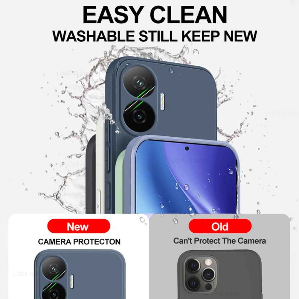 Poco F7 F 7 Pocof7 Case Liquid Silicone Camera Lens Protector Phone Case For Xiaomi Poco F7 Poco F 7 Pocof7 Soft TPU Back Cover