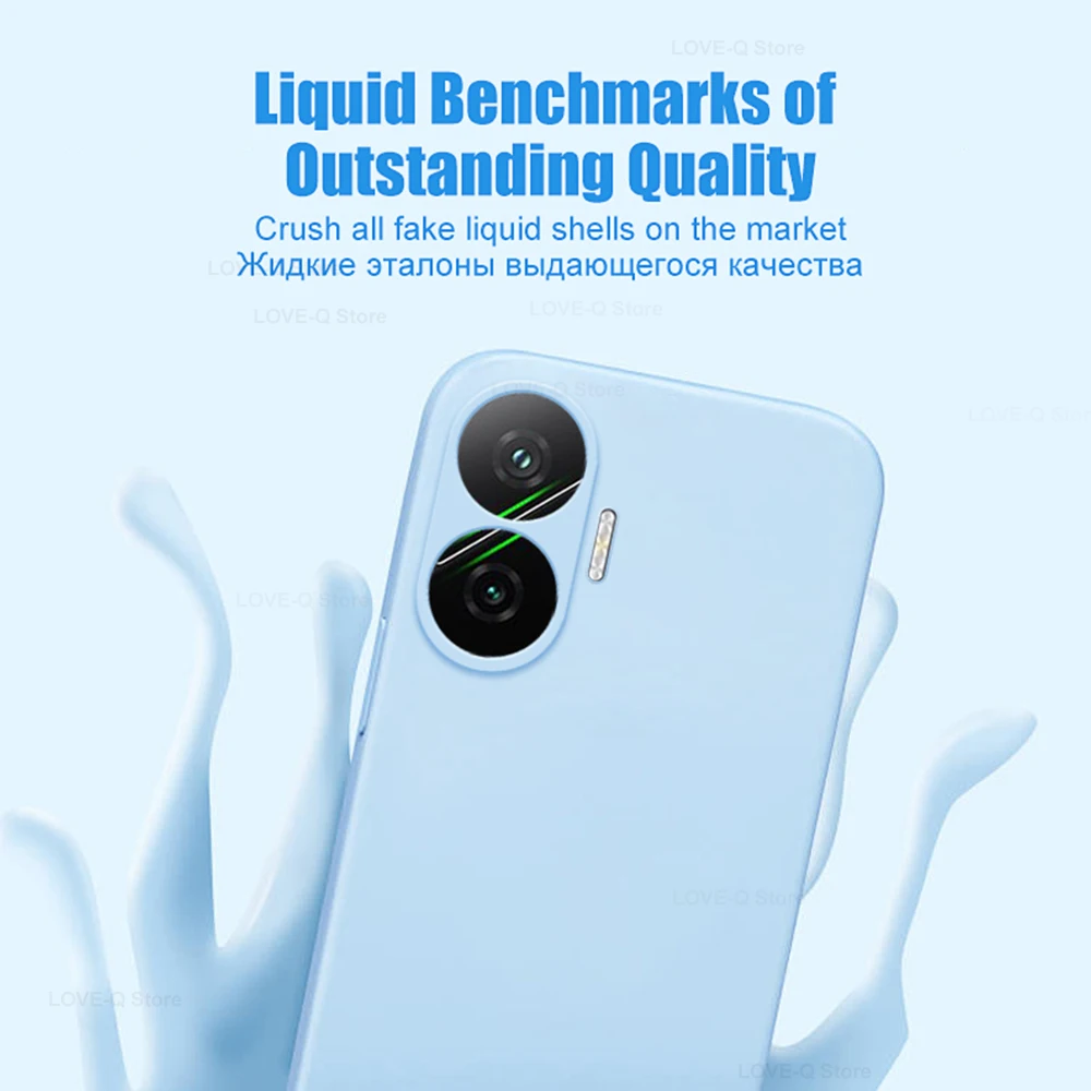 Poco F7 F 7 Pocof7 Case Liquid Silicone Camera Lens Protector Phone Case For Xiaomi Poco F7 Poco F 7 Pocof7 Soft TPU Back Cover