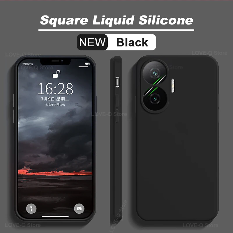 Poco F7 F 7 Pocof7 Case Liquid Silicone Camera Lens Protector Phone Case For Xiaomi Poco F7 Poco F 7 Pocof7 Soft TPU Back Cover