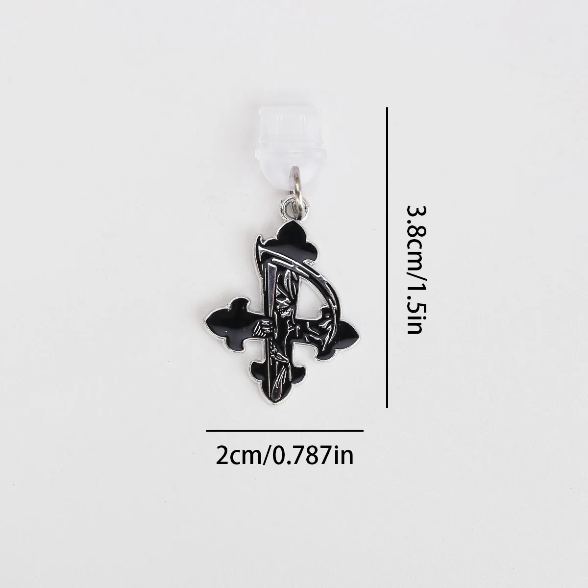 Mobile Phone Dust Plug Pendant Accessories Decoration Heart-shaped Double Snake Love Skull Cross For Iphone Type-c Port