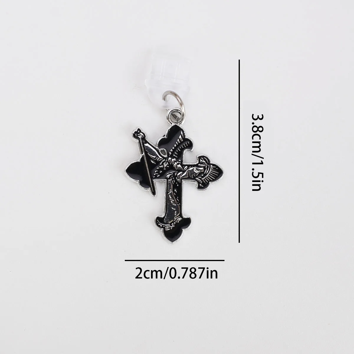 Mobile Phone Dust Plug Pendant Accessories Decoration Heart-shaped Double Snake Love Skull Cross For Iphone Type-c Port
