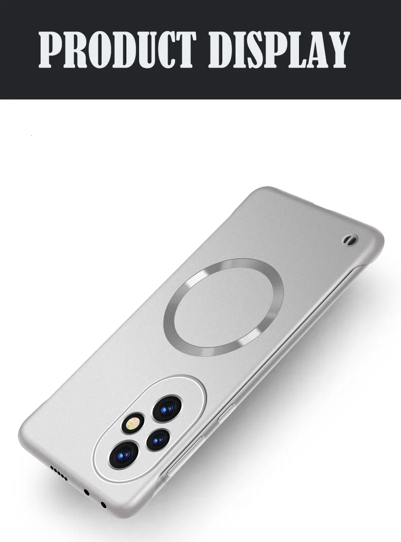 Ultrathin Slim Frameless Case For Magic 8 Lite 7Lite 6 Pro For Honor 400 Pro Magnetic Wireless Charging Hard Shell Cover