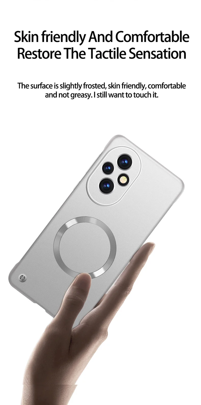 Ultrathin Slim Frameless Case For Magic 8 Lite 7Lite 6 Pro For Honor 400 Pro Magnetic Wireless Charging Hard Shell Cover