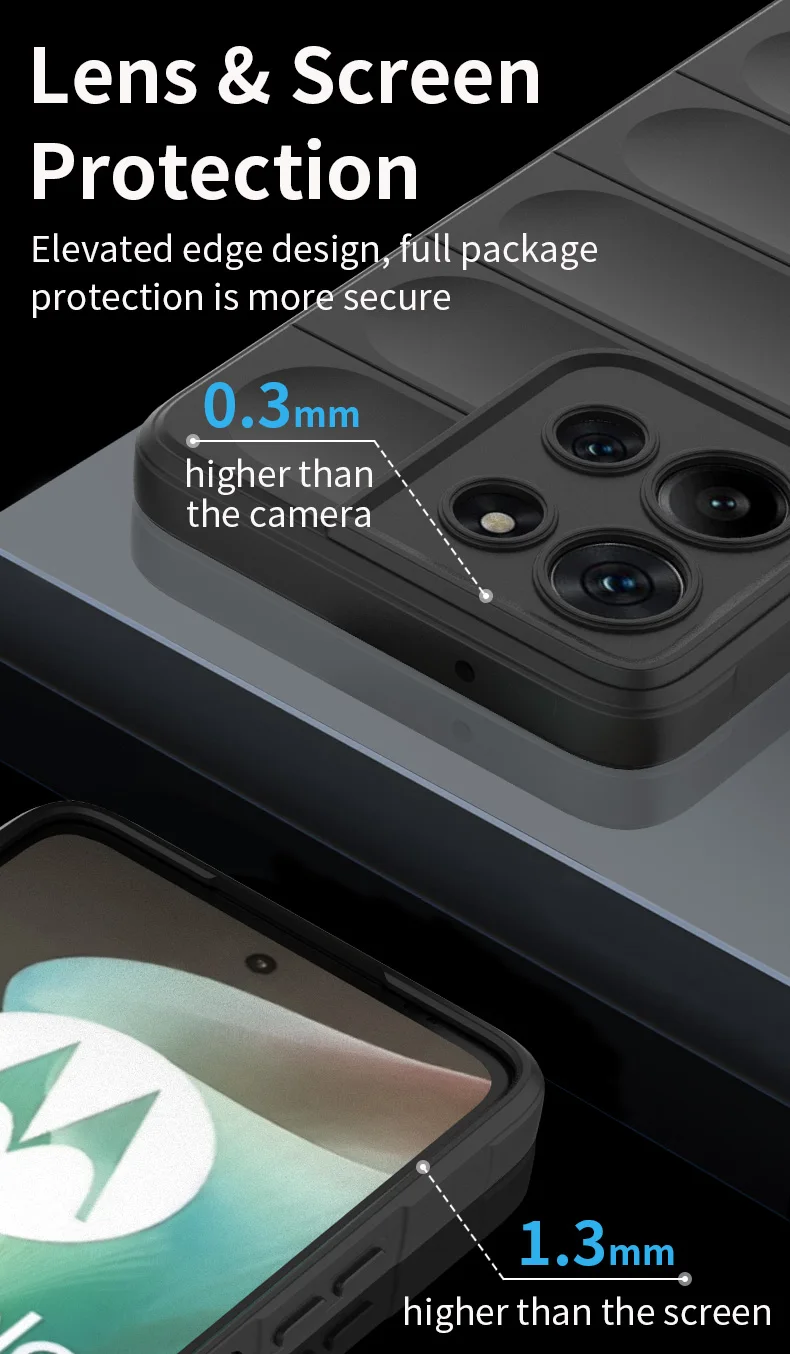 Skin Feeling Flexible Case for Motorola Moto G37 G47 G67 G77 G87 G17 G57 Power G06 G56 G86 Protective Cover Shockproof Fundas