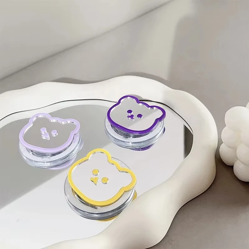 Korean Mirror Bear Magnetic Holder Phone Grip Tok Detachable Bracket for Magsafe Cute Animals Universal Smart Tok For iPhone 13