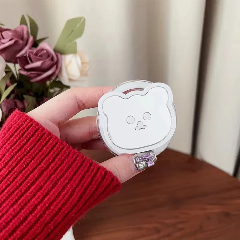 Korean Mirror Bear Magnetic Holder Phone Grip Tok Detachable Bracket for Magsafe Cute Animals Universal Smart Tok For iPhone 13