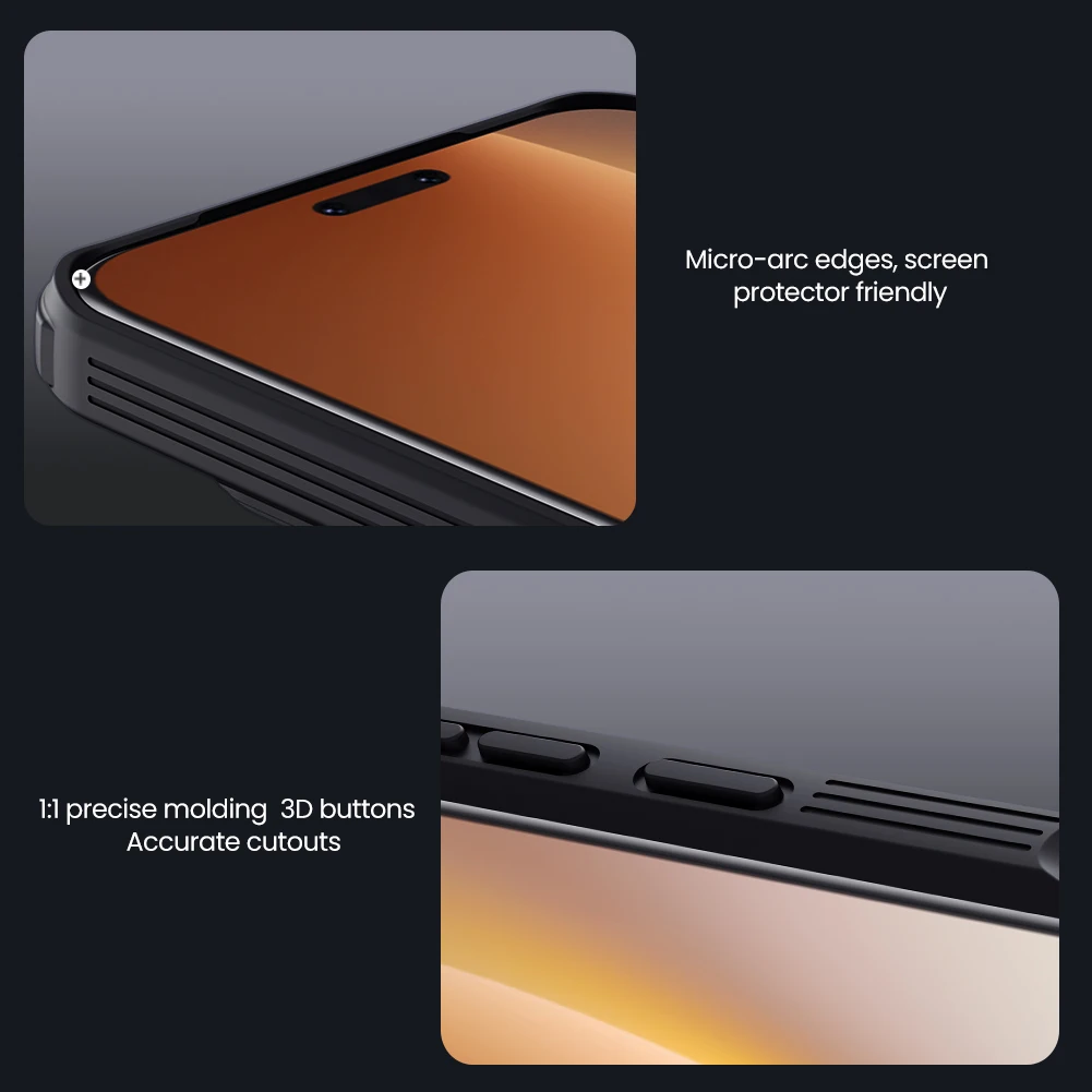 For Honor Magic 8 Pro Case NILLKIN Fitted Case Camshield Super Frosted Shield Case Lens Protection Cover For Magic 8 Pro