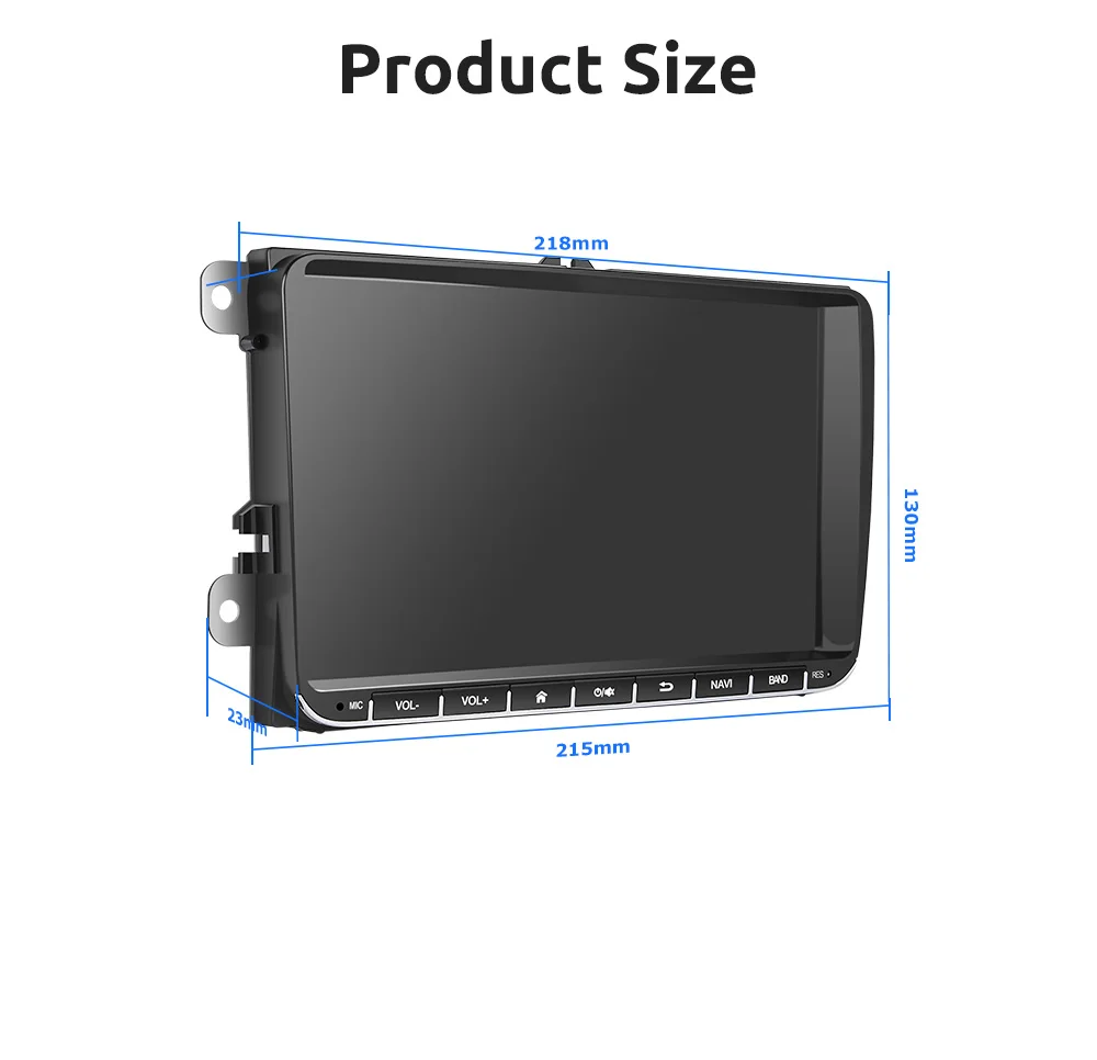 ESSGOO 2 Din Android Car Radio 9 Inch Carplay RDS AM FM Bluetooth WiFi Multimedia Autoradio For VW Volkswagen Passat B6 B7 Skoda