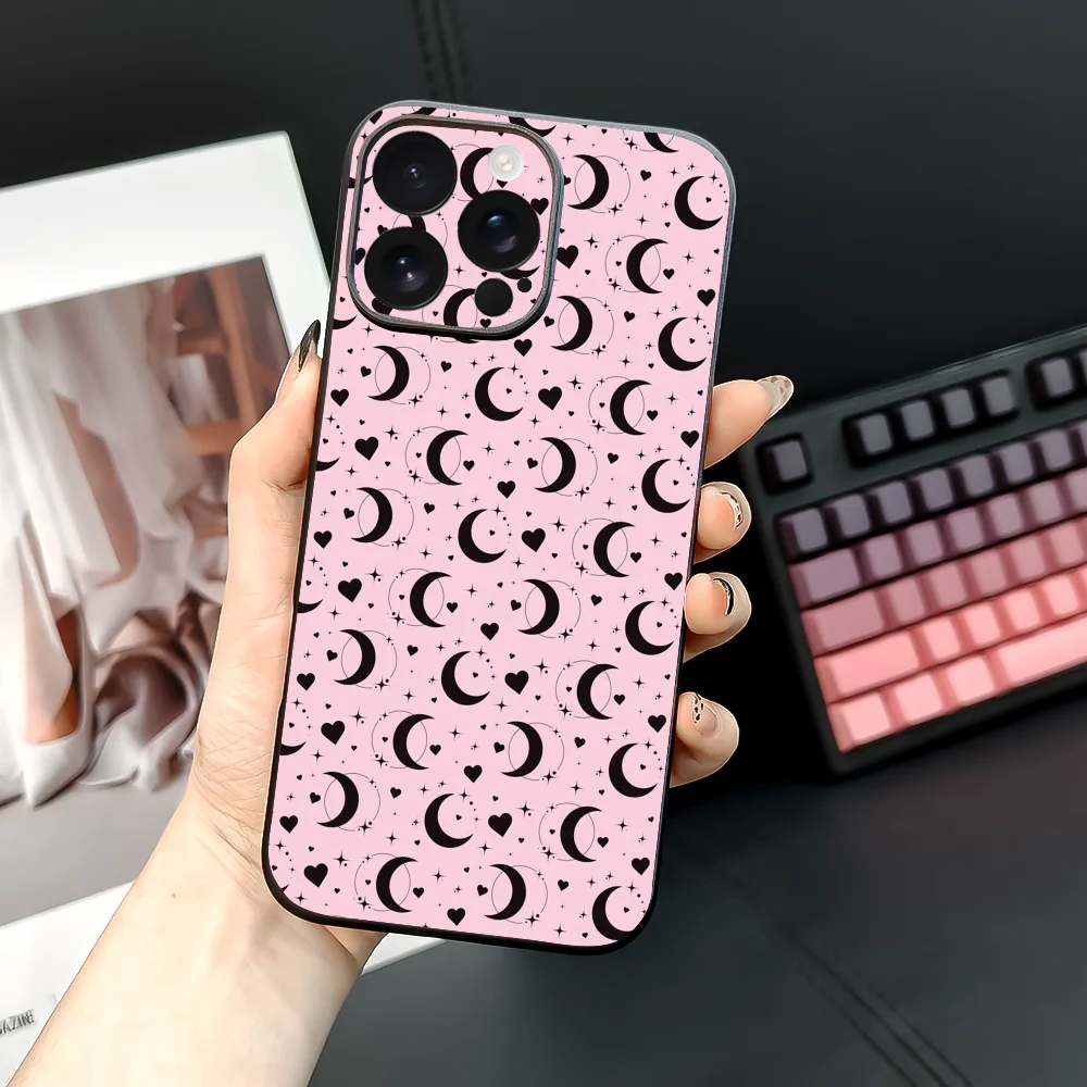 Crescent M-Marines Serre Design Phone Case For iPhone 16 15 14 13 12 11 PRO MAX PLUS Mini TPU Soft to Skin-friendly case
