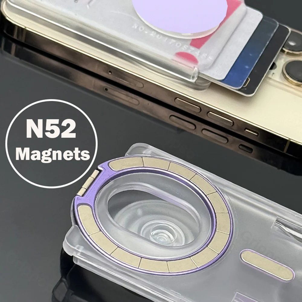Grippopso Upgrade Cellphone Magnetic Card Holder Tok For Samsung For IPhone 14 12 13 15 16 Pro Max 15Plus Bank ID Card