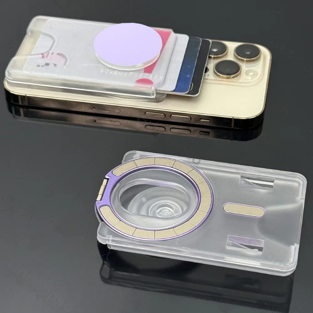 Grippopso Upgrade Cellphone Magnetic Card Holder Tok For Samsung For IPhone 14 12 13 15 16 Pro Max 15Plus Bank ID Card
