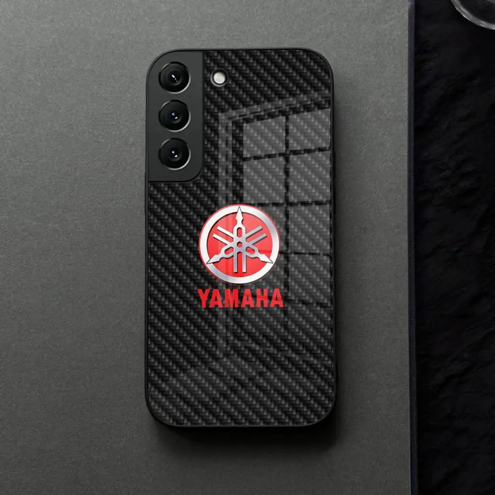 Motorcycle Racing Y-YamahaES-A Phone Case Glass For Samsung Galaxy S21 S26 S25 S22 S20 S24 S23 Ultra Fe Plus A16 A34 A54 A24 A53
