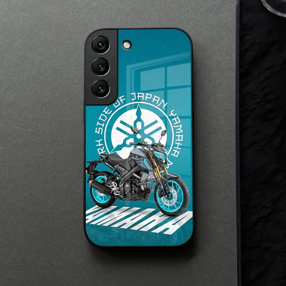 Motorcycle Racing Y-YamahaES-A Phone Case Glass For Samsung Galaxy S21 S26 S25 S22 S20 S24 S23 Ultra Fe Plus A16 A34 A54 A24 A53