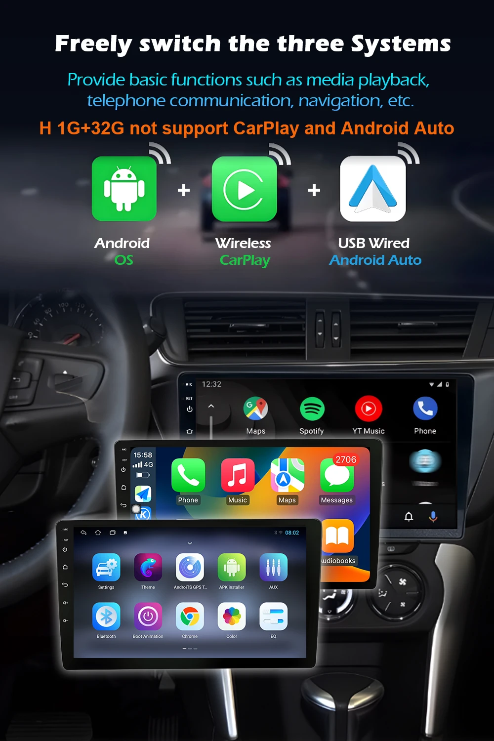 Android 16 For Fiat Fiorino Qubo Citroen Nemo Peugeot Bipper 2008 - 2017 Carplay Auto QLED Screen 4G Car Radio Multimedia Player